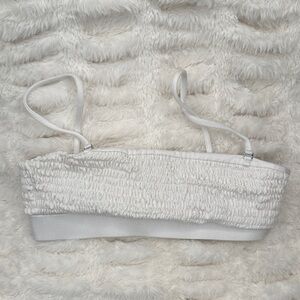 White‎ Smocked Bikini Top